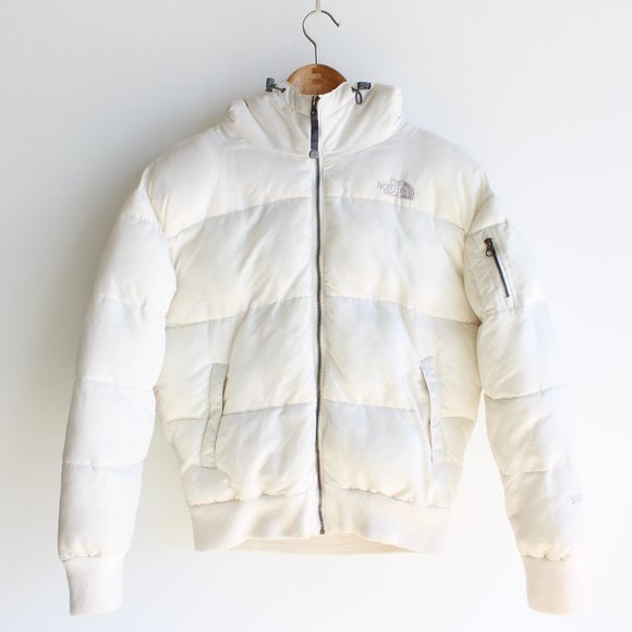 The North Face Jackets & Blazers - The North Face 550 White Faux Fur Hooded Jacket